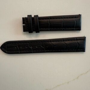 DeBeer Paris 20mm Black Alligator Grain Watch Band 853 - NEW